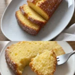 Mandarinen Rührkuchen Rezept einfach 3 Saftiger Mandarinen Rührkuchen auf einem Teller serviert