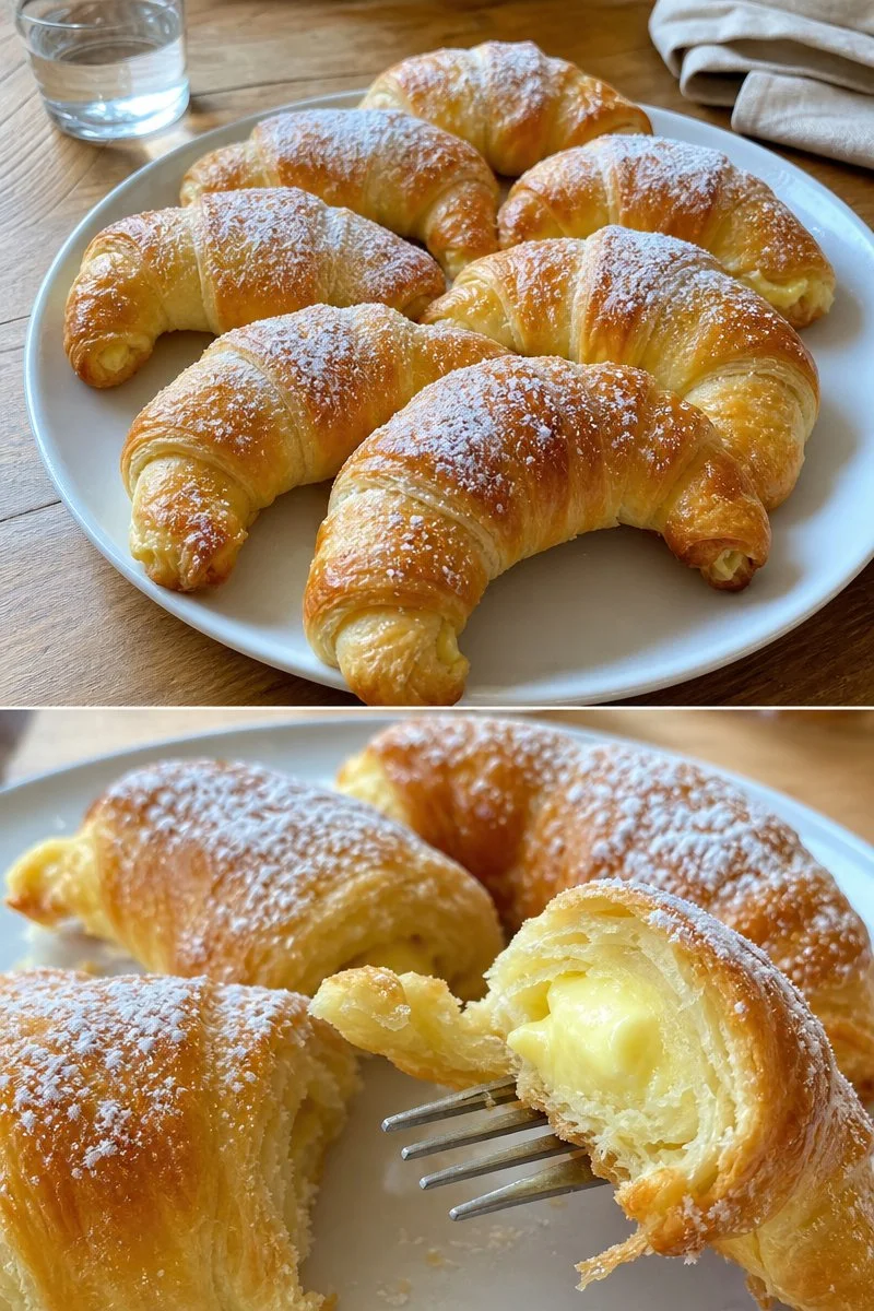 Omas Puddinghörnchen Rezept einfach 1 Omas Puddinghörnchen Rezept einfach