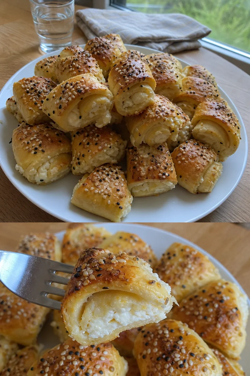 Omas Schafskäse-Hefehörnchen Rezept 1 Omas Schafskäse-Hefehörnchen Rezept