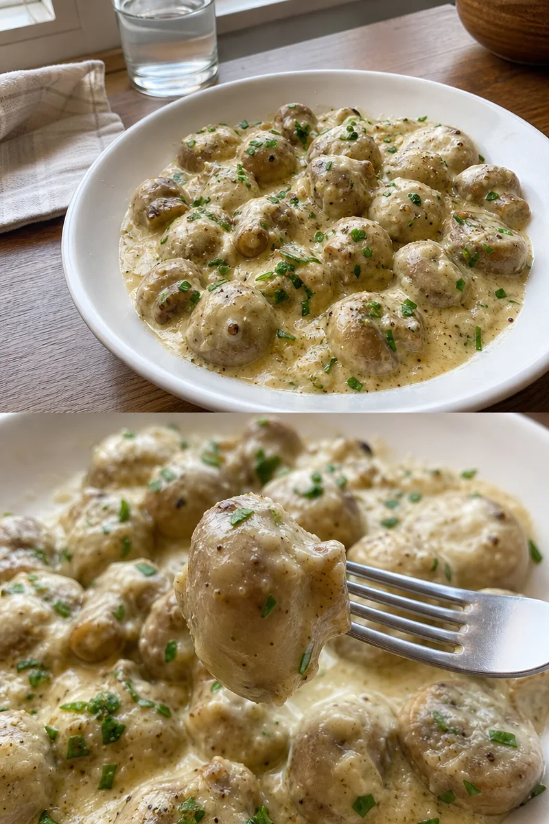 Pilz-Parmesan-Delikatesse Rezept