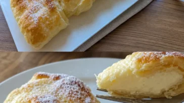 Schneller Rollkuchen mit frischen Zutaten auf einem Holzbrett.