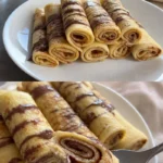 Schoko-Pfannkuchen Rezept 3 Schokoladige Pfannkuchen mit einer Portion frischer Beeren und Schokolade