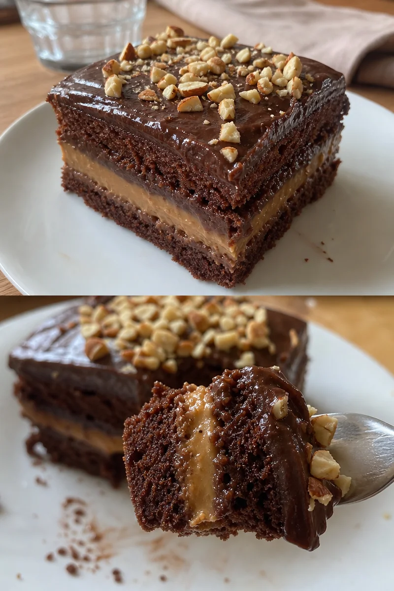 Schokoladen-Poke-Kuchen Rezept einfach 1 Schokoladen-Poke-Kuchen Rezept einfach