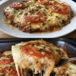 Toast-Mozzarella-Auflauf Rezept einfach 3 Leckerer Toast-Mozzarella-Auflauf frisch aus dem Ofen.