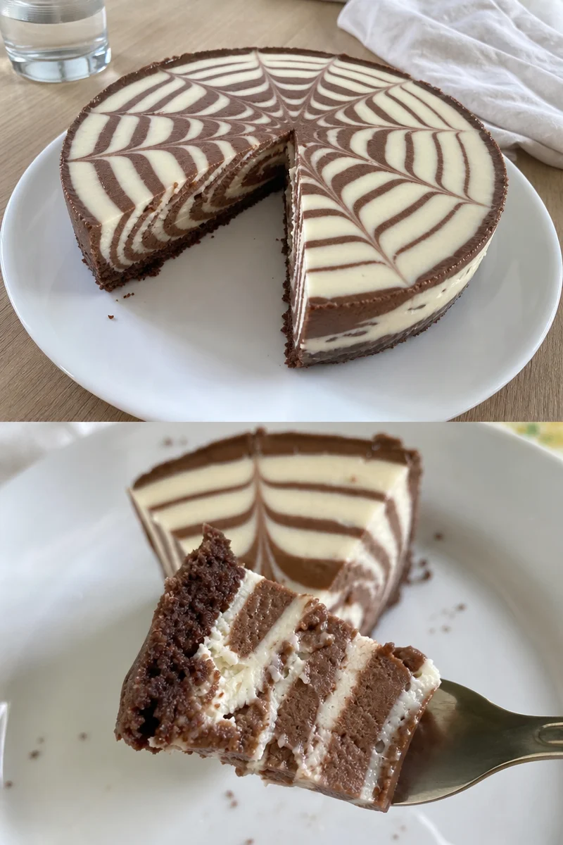 Zebrakuchen ohne Backen