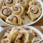Zimtschnecken Rezept einfach für jeden Tag 4 Leckere Zimtschnecken frisch gebacken auf einem Blech