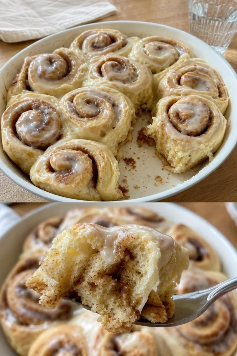 Zimtschnecken Rezept einfach für jeden Tag 1 Leckere Zimtschnecken frisch gebacken auf einem Blech
